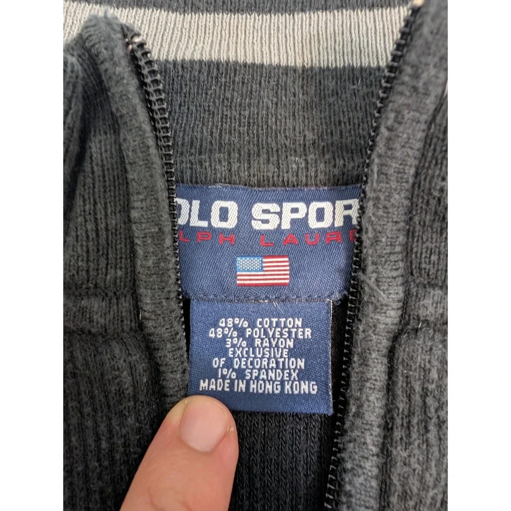 Ralph Lauren RLX Sweater Mens L Black‎ Vintage 1/4 Zip Premium Fabrics